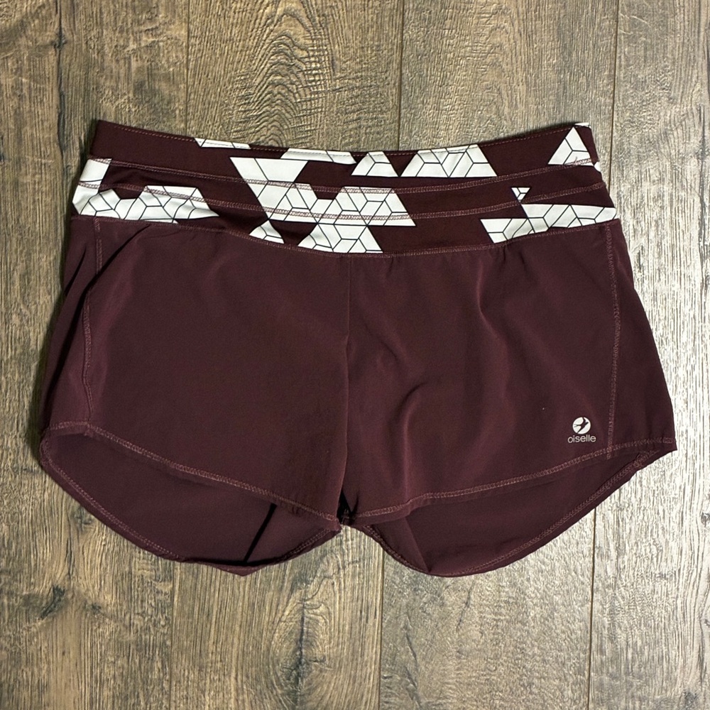Oiselle Women's Athletic Shorts - Burgundy - Size: 4